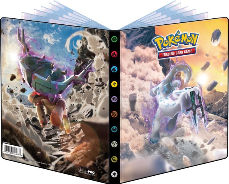 Pack cahier range cartes et boosters Pokemon Ecarlate et Violet – Flammes  Obsidiennes