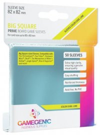 Gamegenic : Sachet de 50 sleeves Prime Big Square Lime (82 x 82 mm)