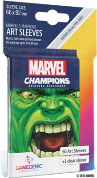 Marvel Champions : Sachet de 50 protège-cartes Hulk 66 x 91 mm (Standard)