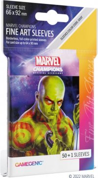 Marvel Champions : Sachet de 50 protège-cartes FINE ART Drax