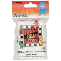 100 Board Game Sleeves : Clear Small 44x68m