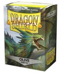 100 Dragon Shield Matte : Olive