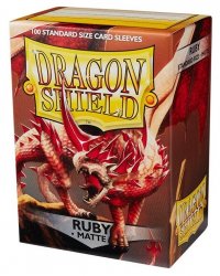100 Dragon Shield Matte : Ruby