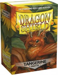 100 Dragon Shield Matte : Tangerine