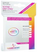 Gamegenic :  Sachet de 60 sleeves Matte Scythe / Lost Cities Magenta (72 x 112 mm)