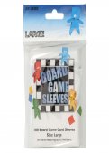 100 Board Game Sleeves :  Clear Large 59x92mm